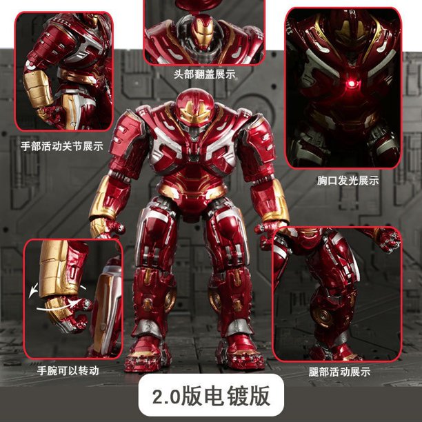 New The Avengers Anime Figures Iron Man Hulkbuster MK44 MK85 Thanos