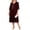 Deep Red, variant on Women's Plus Size Chiffon Medi Dress, Tiered Overlay Mother of the Bride Dresses, Elegant Half Sleeve Wedding Guest Cocktail Formal Gown