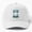 White, variant on Firefighter Grandpa Baseball Cap, Family Service Grandfather Graphic Design, Classic Hat