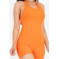 thumbnail image 4 of Halter Neck Backless Ribbed Romper, 4 of 8
