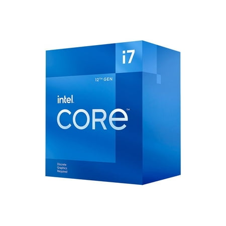 Intel - Core i7-12700F 12th Generation - 12 Core - 20 Thread - 2.1 to 4.9 GHz - LGA1700 - Desktop Processor - Grey/Black/Gold