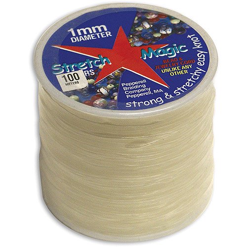 Stretch Magic Bead & Jewelry Cord 1mm 100 Meters/pkg, Clear Walmart