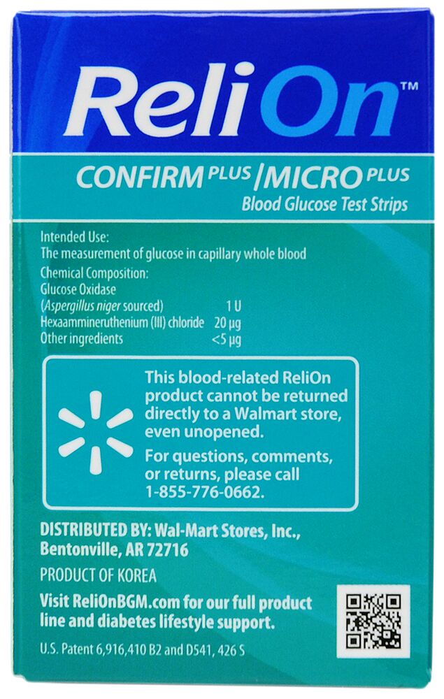 ReliOn Confirm Micro Blood Glucose Test Strips, 50 Count - image 2 of 10