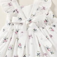 thumbnail image 6 of MAMAMI Kids Baby Girls Summer Boho Dress Sleeveless Floral Ruffle Toddler Girls Beach Sundress, 6 of 8