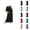 Black, variant on Nursing Night Gown for Breastfeeding Spring Summer 3/4 Sleeve Crewneck Side Slit Zip Up Sleep Dress with Pockets Sleepwear