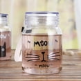thumbnail image 3 of Bangcool Glass Water Cup Cartoon Coffee Mug Tea Cup Tea Mug with Lid & Short Strap, 3 of 10