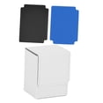 thumbnail image 2 of DYNWAVECA Trading Card Deck Box Game Card Case for Baseball Card TCG Collectible Cards White, 2 of 10