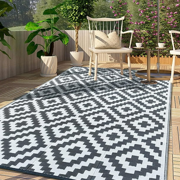 Alfombra Alfombra De Balcón Resistente A La Intemperie 120X160CM Alfombra Resistente Al Agua Alfombra Resistente A Los Rayos UV Alfombra para Acampar Moderna Al Aire Libre Alfombra De Plástico