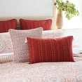 thumbnail image 3 of 100% Cotton 3-Piece Percale Weave Reversible Comforter Set, King, Lodi - Heirlooms of India, 3 of 9