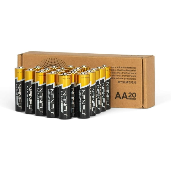 AIR-AA Alkaline Batteries 20 Pack, 1300mAh Double A LR6 Battery Long-Lasting with 10-Year Shelf Life, Anti-Leakage, for Toys, Cameras, Remotes & More,Smart Scale, Electric Toothbrush