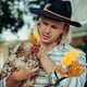 thumbnail image 3 of Fiudx Sombrero para Mascota, Diseño de Tela Suave, Bandas Elásticas Ajustables, Lindo Disfraz de Pájaro, Disfraz Divertido para Gallinas y Pollos, Perfecto para Fiestas, Fotografía, Navidad, Acción d, 3 of 3
