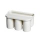 thumbnail image 2 of Portavasos magnético con vaso magnético para enjuague bucal, organizador de cepillos de dientes para hotel Triple, 2 of 9