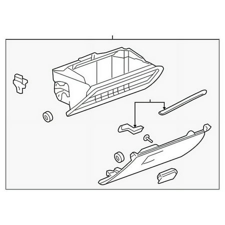Genuine OE GM Glove Box Assembly - 22774184