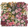 thumbnail image 3 of Handmade Multicolor Irregular Area Rug, 100% Imported Blended Wool, Floral Rug, 3 of 4