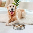 thumbnail image 2 of Slow Feeder Dog Bowls, 304 Stainless Steel Dog Slow Feeder Bowl 5 Cups Metal Dog Food Bowl with Non-Slip Base Bloat Stop Slow Eating Dog Bowl for Medium & Large Breed, Dishwasher Safe, 2 of 9