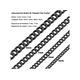 thumbnail image 2 of Collar Cadena Estilo Cubano Unisex Acero Inoxidable Xtellar Negro, 2 of 4