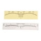 thumbnail image 5 of Regla para cejas adhesiva Ticfox desechable Plantillas guía para cejas pegatinas de medición 100 Uds, 5 of 14