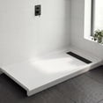 thumbnail image 4 of MORVANO 60” x 32” Acrylic Shower Base Pan with Glossy Finish & Stainless Steel Linear Drain Cover, 4 of 13