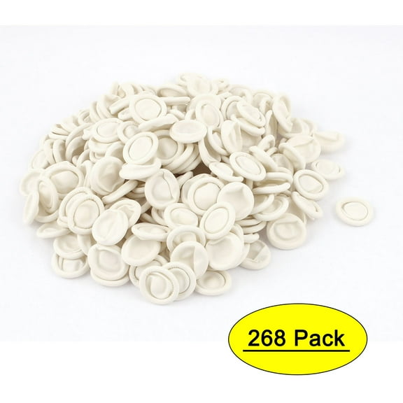 Unique Bargains Anti Static Disposable Latex Finger Cots Tips Covers White 268pcs