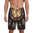 thumbnail image 1 of Balery Dreamcatcher With Mandala Pantalones cortos de pijama de punto de algodón para hombre con cinturilla y bolsillos-XX-Large, 1 of 6