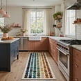 thumbnail image 4 of GENIMO 5'x7' Area Rug for Living Room, Machine Washable Non Slip Low Pile Rug for Bedroom Dining Room, Soft Minimalist, Muted Multicolor, 4 of 7