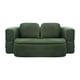 thumbnail image 2 of Sofacama Comprimido 2 plazas 200 x 120 x 68 cm para Sala Plegable Convertible Minimalista Multifuncional Bossa Nuvola Verde, 2 of 14