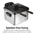 thumbnail image 3 of Electric Deep Fryer with 2 Baskets and Lid, 4.5 Liters Oil Capacity, Temperature Control, View Window, 1800 Watts, Stainless Steel Bestseling, 3 of 6