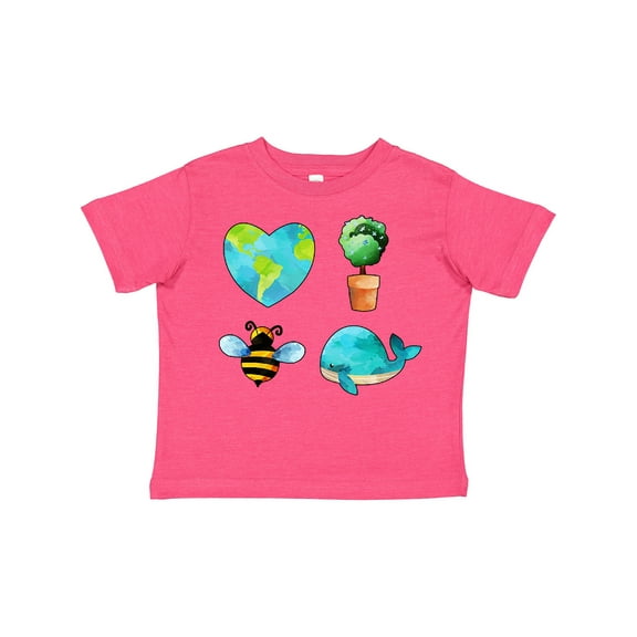 Inktastic Earth Day Plant a Tree Save the Bees Save the Seas Love Your Mother Boys or Girls Toddler T-Shirt