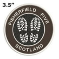 thumbnail image 2 of Go Trekking! At the Fisherfield Five, Scotland 3.5 Inch Iron Or Sew On Embroidered Fabric Badge Patch Hiking Trails Iconic Series, 2 of 2