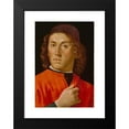 thumbnail image 2 of Domenico Ghirlandaio 14x18 Black Modern Framed Museum Art Print Titled - Young Man (Between 1448 and 1494), 2 of 5