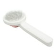 thumbnail image 3 of Cat Grooming Brush Stainless Steel One Button Self Cleaning Pets Comb Brush Tool for Cats Dogs Pink, 3 of 9