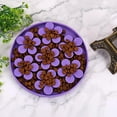 thumbnail image 3 of Anti Glutton Chien Mangeoire Lente pour Animaux de Compagnie Chat / Chien Silicone Souple Caoutchouc Forme de Fleur Mignonne, 3 of 5