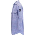 thumbnail image 3 of BOCOMAL FR Shirts Flame Resistant NFPA2112/CAT2 6.5oz Light weight Printed Fire Retardant Plaid Shirt, 3 of 7