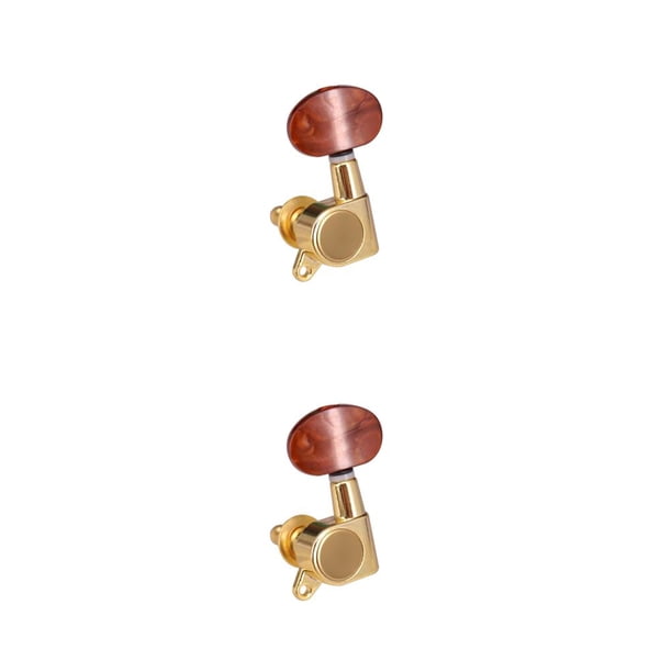 Moyic 6 Pieces Guitar Tuner Pegs Professional Machine Modified Component Peg Head Accessory Knob Music Instrument Replace Tuning 2piezas