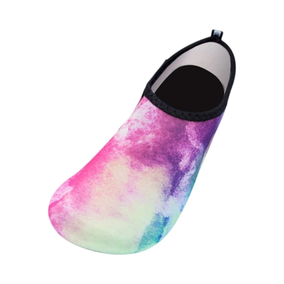 LTTVQM Water Shoes for Women Men Stretch Packable Quick-Dry Barefoot Aqua Socks for Beach Swim Surf Yoga Exercise Sports Breathable Athletic Non Slip Shoes Dark Purple 36(US-5.5Women/US-4.5Men)