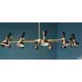 thumbnail image 3 of M H OVERSEAS Large Italian Chandelier – Stilnovo Style Mid Century Brass & Black Ceiling Fixture, Retro Lighting for Living Room & Dining Room, 3 of 6
