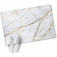 thumbnail image 2 of Gray Marble Washable Small Entryway Area Rugs 2'x3', Gold Lines Low Pile Throw Rug Non-Slip Sturdy Edge Binding Carpet for Front Door Floor Room Entry, 2 of 9