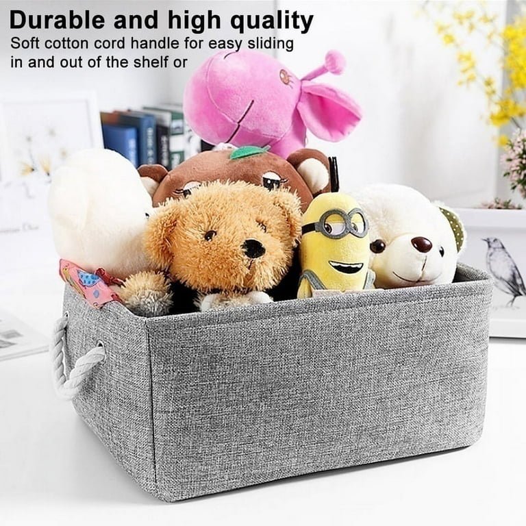 Fordonral 4 Pack Linen Storage Bins, Storage Containers for Organizing  Clothing, Jeans, Toys, Books, Shelves, Closet, Wardrobe - Closet Organizers  and