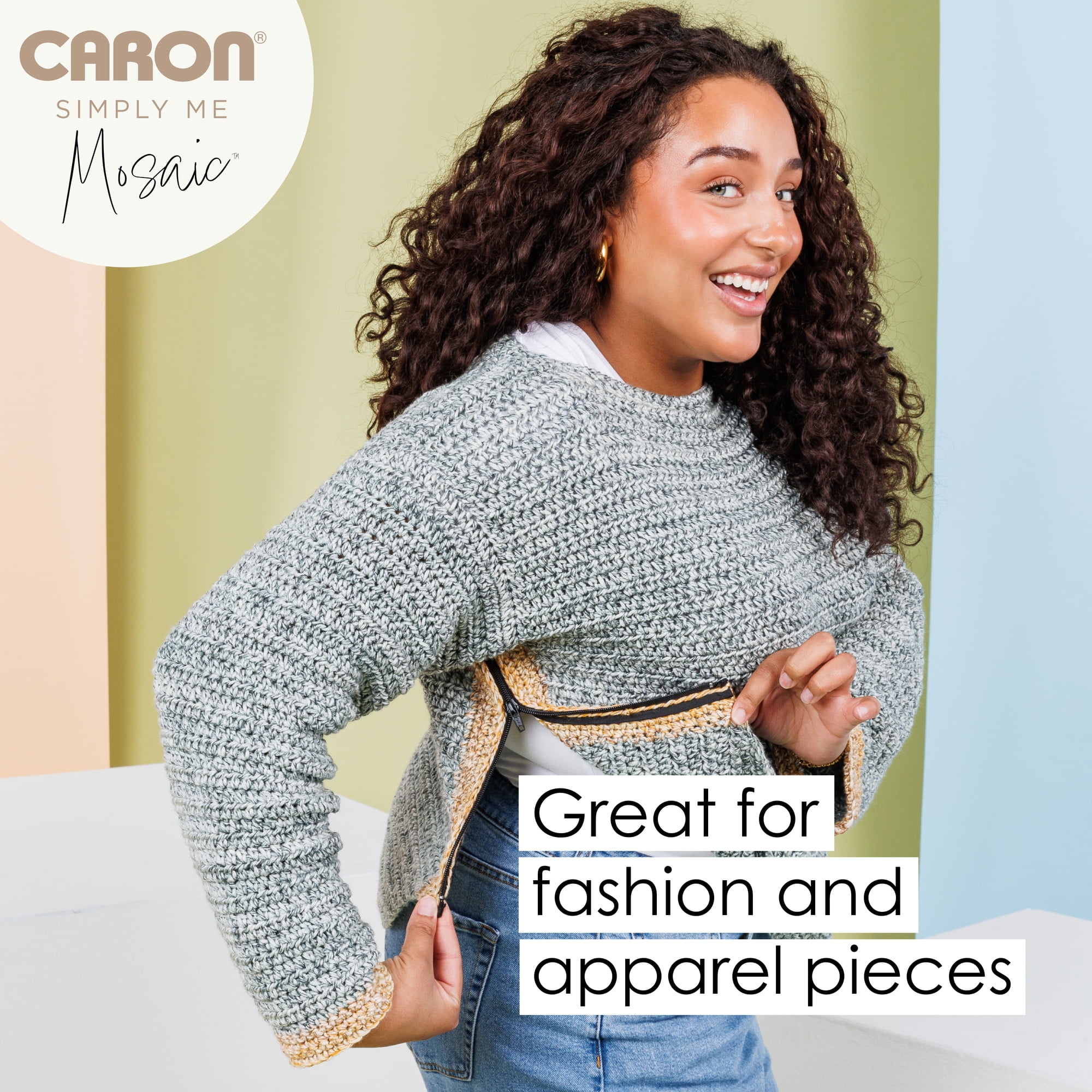 Caron® Simply Me Mosaic™ #5 Bulky Blend Yarn, Claypot 5oz/140g 173 Yards (2 Pack)