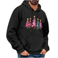 thumbnail image 3 of DODADAWANJ Christmas Pullover for Men Xmas Graphic Hooded Sweatshirts Loose Fit Drawstring Hoodie for Christmas Gifts Men S, 3 of 6
