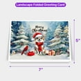 thumbnail image 5 of Merry Christmas Chihuahua Enjoys Woofmas Winter Xmas Holiday 7x5in Folded Greeting Card Dog Lover Gifts Idea Single Note Card with Envelope - 02022, 5 of 5