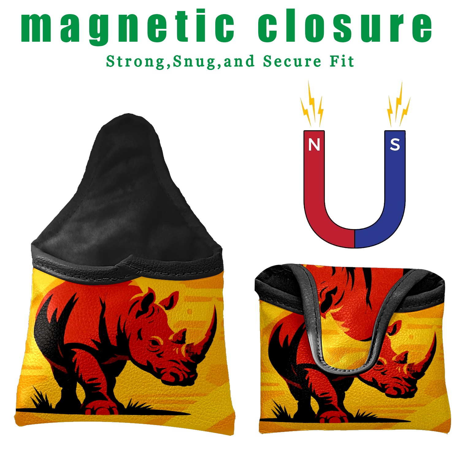 Golf Club Head Cover Waterproof Leather Golf Accessories HeadCovers Set Driver Headcover for Women Men Deer In Winter