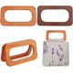 thumbnail image 1 of 4 asas rectangulares de madera de 2 colores para bolsos, de repuesto, hechas a mano, para hacer bolsos., 1 of 6