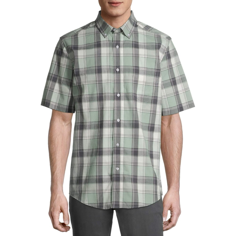 george-george-men-s-and-big-men-s-short-sleeve-plaid-poplin-shirt-up