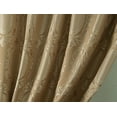 thumbnail image 3 of Olivia Gray Kenyon Damask Textured Jacquard 54 x 84 in. Single Rod Pocket Curtain Panel w/ Attached 18 in. Valance in Taupe, 3 of 7