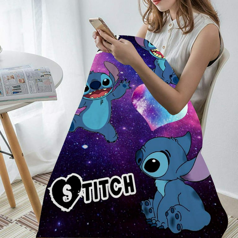 HRTLSS Anime Stitch Blanket for Girls Adults Kids Cartoon Plush Throw  Blankets Room Decor for Bedroom Gifts for Girls Boys Baby Stuff 40x50