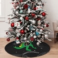 thumbnail image 5 of Sikiie Space Dino Cartoon Black 30-48 inches {designName} Print Christmas Tree Skirt Snowman Xmas Tree Skirt with Edge Christmas Decorations for Holiday Party36", 5 of 7