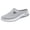 Gray, variant on XUNKUSGA Shoes for Women Breathable Mesh Slip On Shoes Women Lightweight Non-Slip Arch Support Walking Shoes Women Classic Soft Sole Backless Mules for Women,Gray,5.5