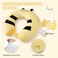 thumbnail image 5 of Travel Pillow Kids Adult Cute Neck Traveling Memory Foam Airplane Sleep Mask Animal Flight Head Rest Support Cars Long Flights Bee 9 12 Y O, 5 of 18