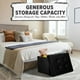 thumbnail image 5 of Taburete plegable Storage Ottoman LINMAGCO, color negro aterciopelado, 5 of 7